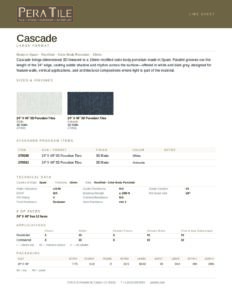 Cascade line sheet