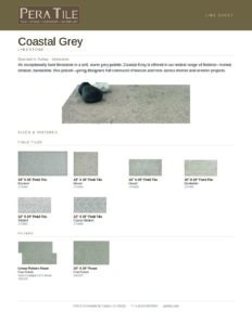 Coastal Grey line sheet