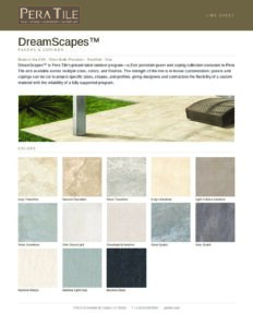 DreamScapes line sheet