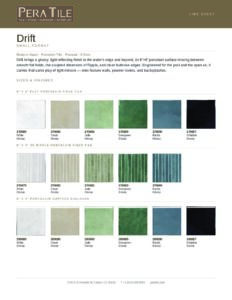 Drift line sheet