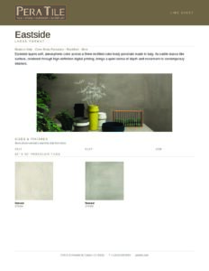 Eastside line sheet