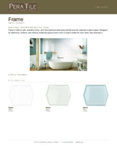 Frame line sheet