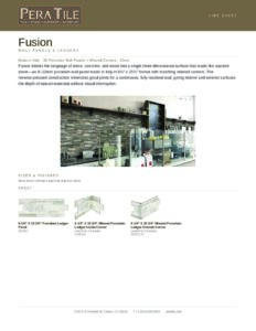 Fusion line sheet