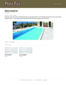 Merceene line sheet