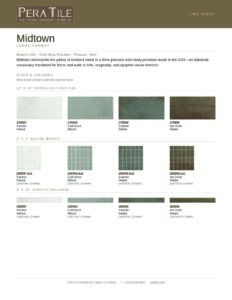 Midtown line sheet