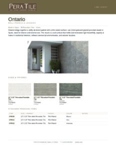 Ontario line sheet