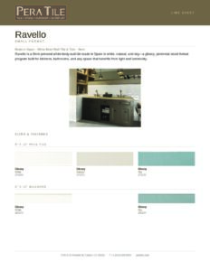 Ravello line sheet