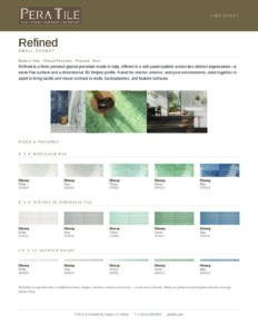 Refined line sheet