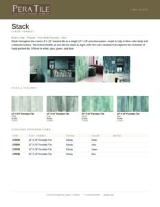 Stack line sheet