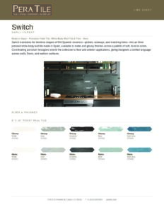 Switch line sheet