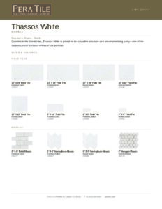 Thassos White line sheet