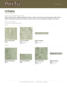 Urbana line sheet