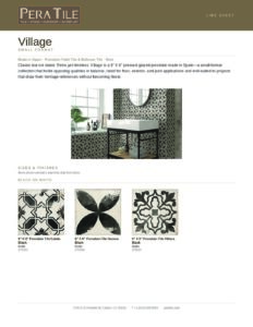 Village line sheet