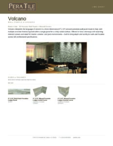 Volcano line sheet