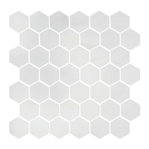 bianco-dolomiti-2-hexagon-mosaic-honed-150484 Bianco Dolomiti 2" Hexagon Mosaic - Honed
