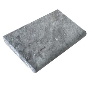 Cadet Grey 12" X 24" X 5cm Bullnose Coping - Fine Picked