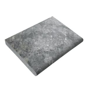 Cadet Grey 16" X 24" X 5cm Bullnose Coping - Fine Picked