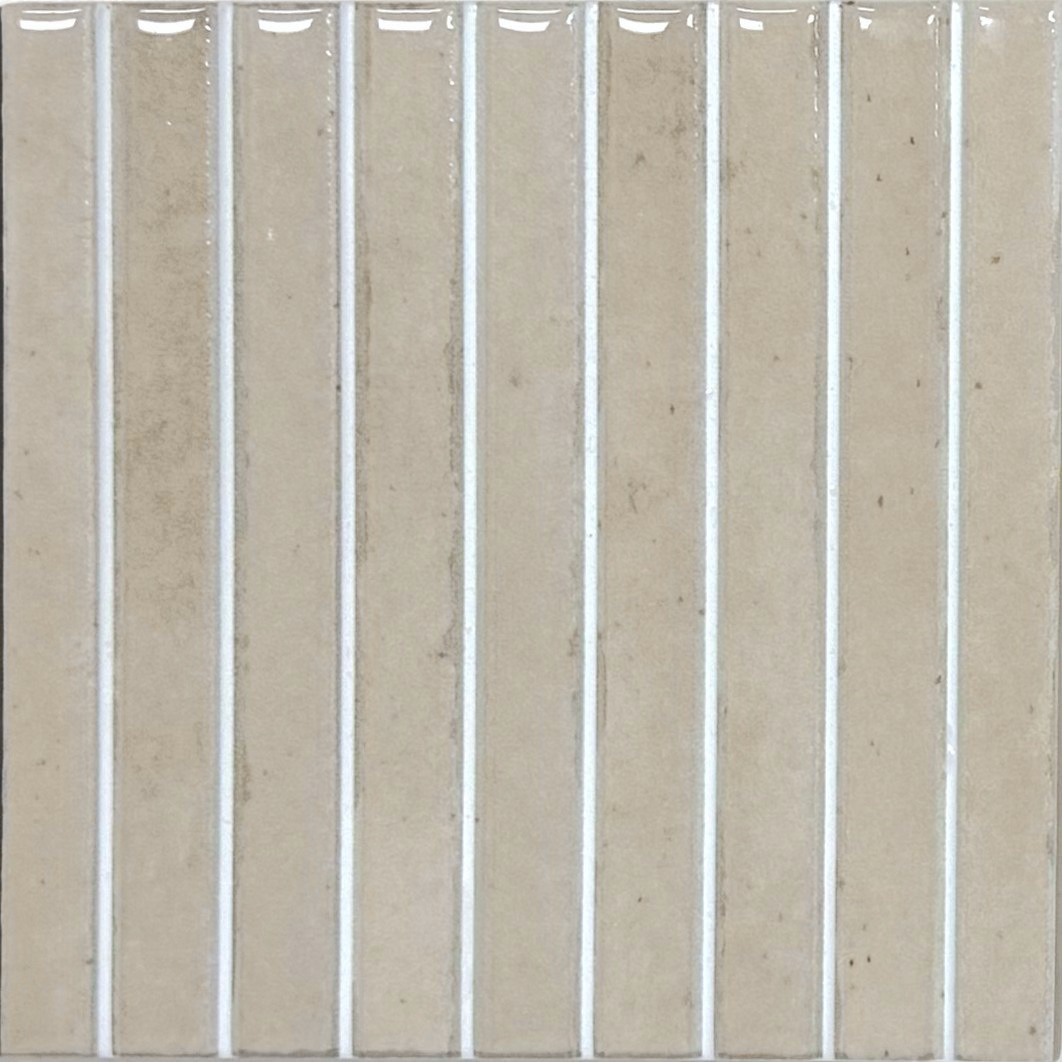 Drift 6" X 6" 3D Ripple Field Tile - Cloud