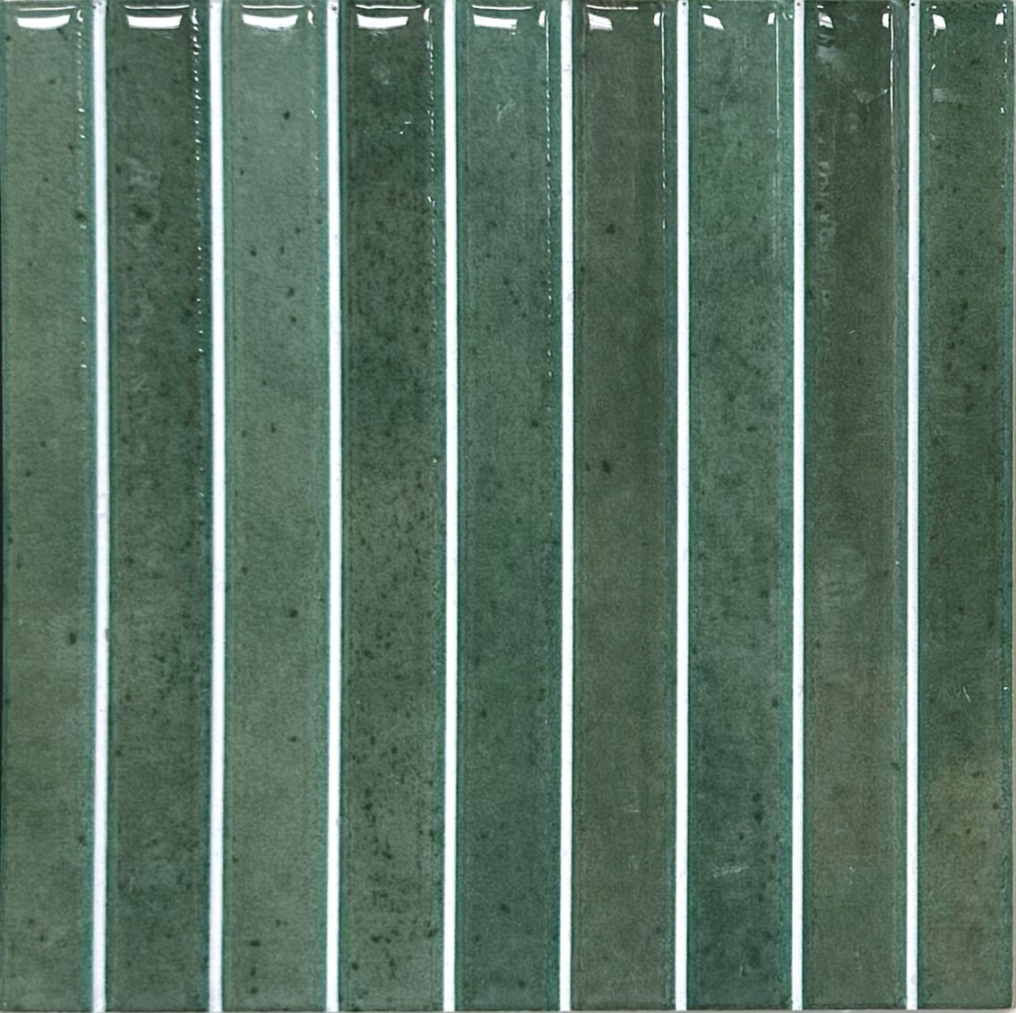 Drift 6" X 6" 3D Ripple Field Tile - Evergreen