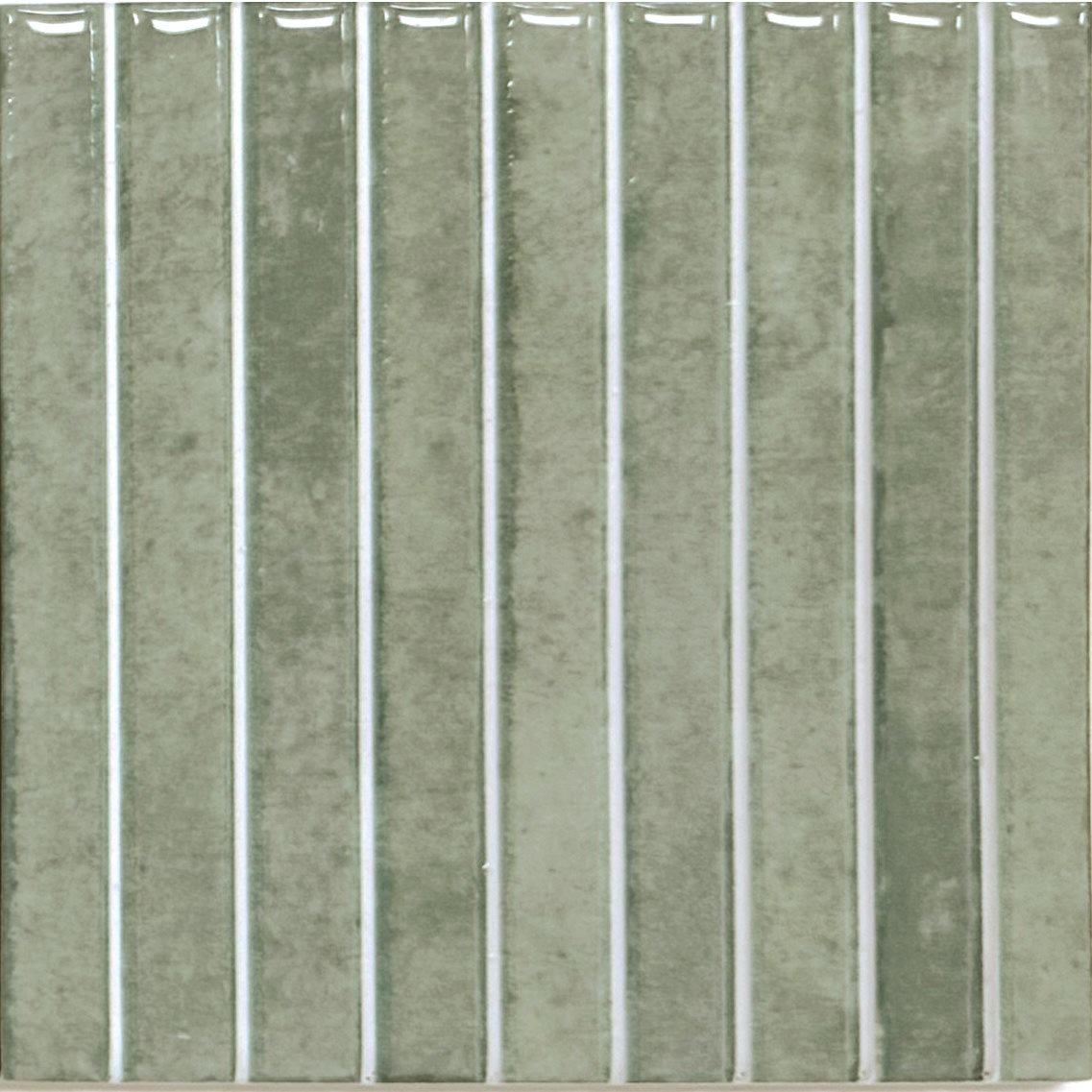 Drift 6" X 6" 3D Ripple Field Tile - Jade