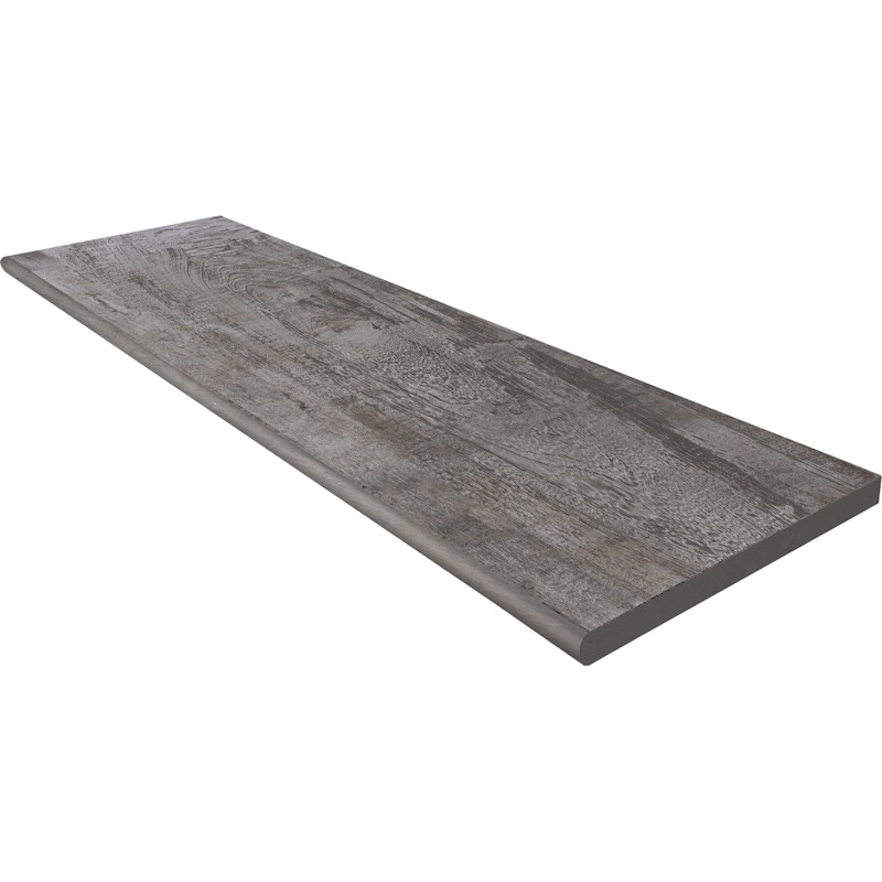 Forest 12" X 48" Unglazed Bullnose Porcelain Coping - Dark