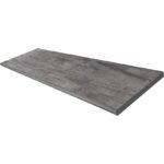 Forest 12" X 48" Unglazed Bullnose Porcelain Coping - Dark - picture 2