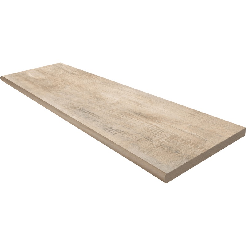 Forest 12" X 48" Unglazed Bullnose Porcelain Coping - Natural