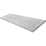 Forest 12" X 48" Unglazed Bullnose Porcelain Coping - Silver - picture 2