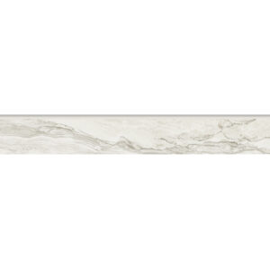 3 1/2" X 24" Gemstone Glazed Bullnose: White