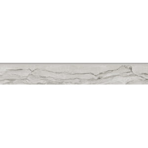 3 1/2" X 24" Gemstone Glazed Bullnose: Silver