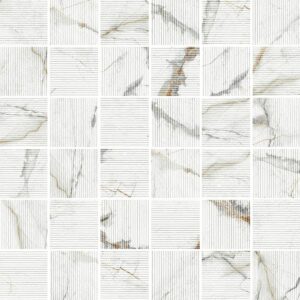 Invisible Gold: 2" X 2" Square Mosaic