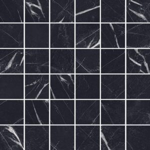 Nero Marquina: 2" X 2" Square Mosaic