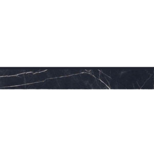 Nero Marquina: 3 1/2" X 24" Glazed Bullnose