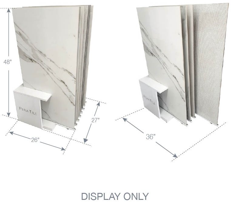 Pera Tile 8-Slot Sliding Display For 24" x 48" - Display Only (M00002)