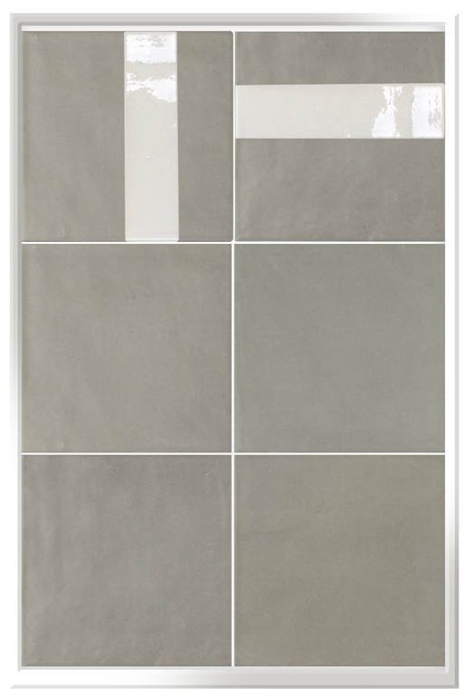 Pera Tile Contemporary 12" x 18" Concept Board - Mineral Grey (CB00005-04)