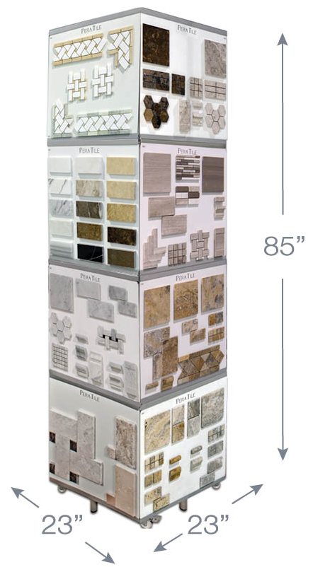 Pera Tile Dealer Board Display Tower (M00005)