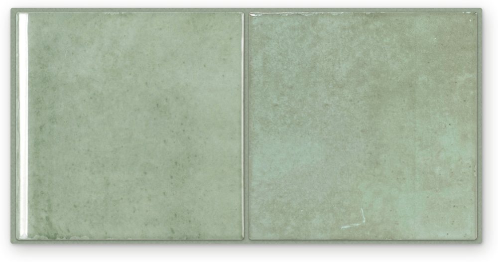 Pera Tile Drift 6" x 12" Concept Board - Bullnose + Field Tile - Jade (CB00066-04)