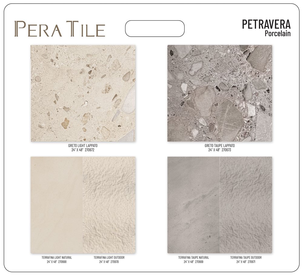 Pera Tile Petravera 20" x 22" Dealer Board (DB00064)