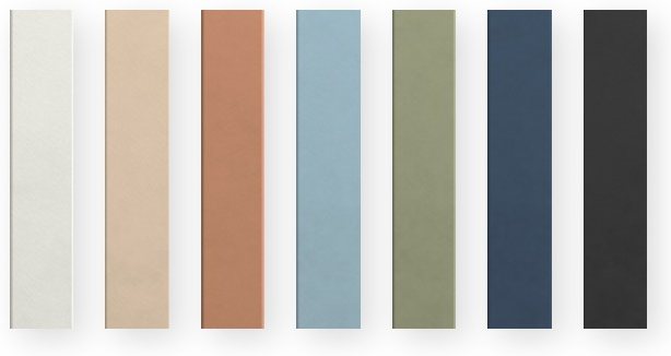 Pera Tile Plankette 1 1/2" x 7 1/2" Swatch Set - Matte (SW00063-01)