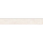 3 1/2" X 24" Glazed Bullnose Trim Silky Stone: Light