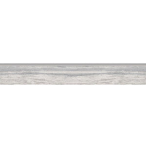 Veneto: 3 1/2" X 24" Glazed Bullnose - Silver