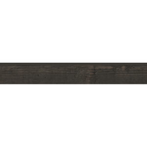 3 1/2" X 24" Vintage Wood Porcelain Glazed Bullnose : Black